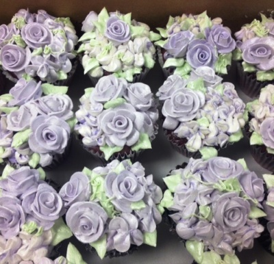 Floral Cup Cakes