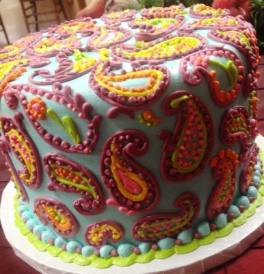Paisley Birthday Cake